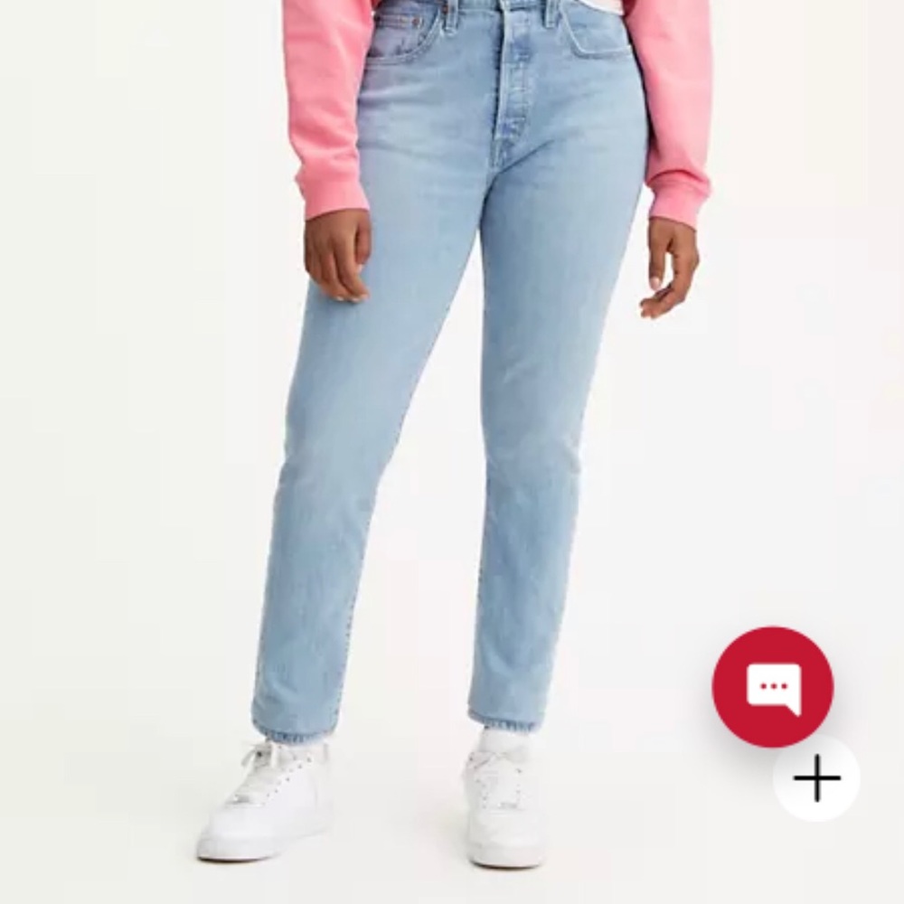 High Rise Levi’s 501 Jeans - Light wash